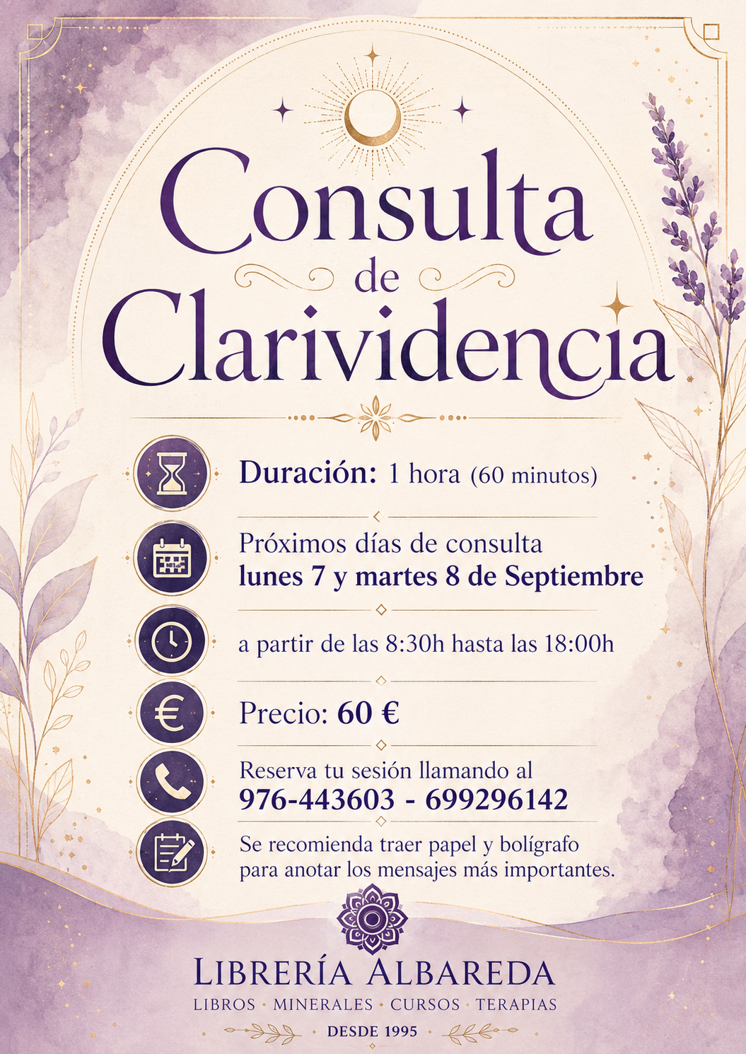 Cartel de CONSULTA DE CLARIVIDENCIA