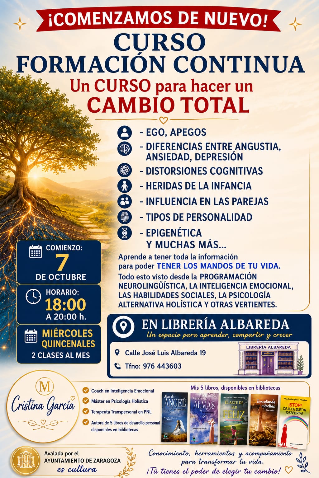 Cartel de CURSO «PARA HACER UN CAMBIO TOTAL»