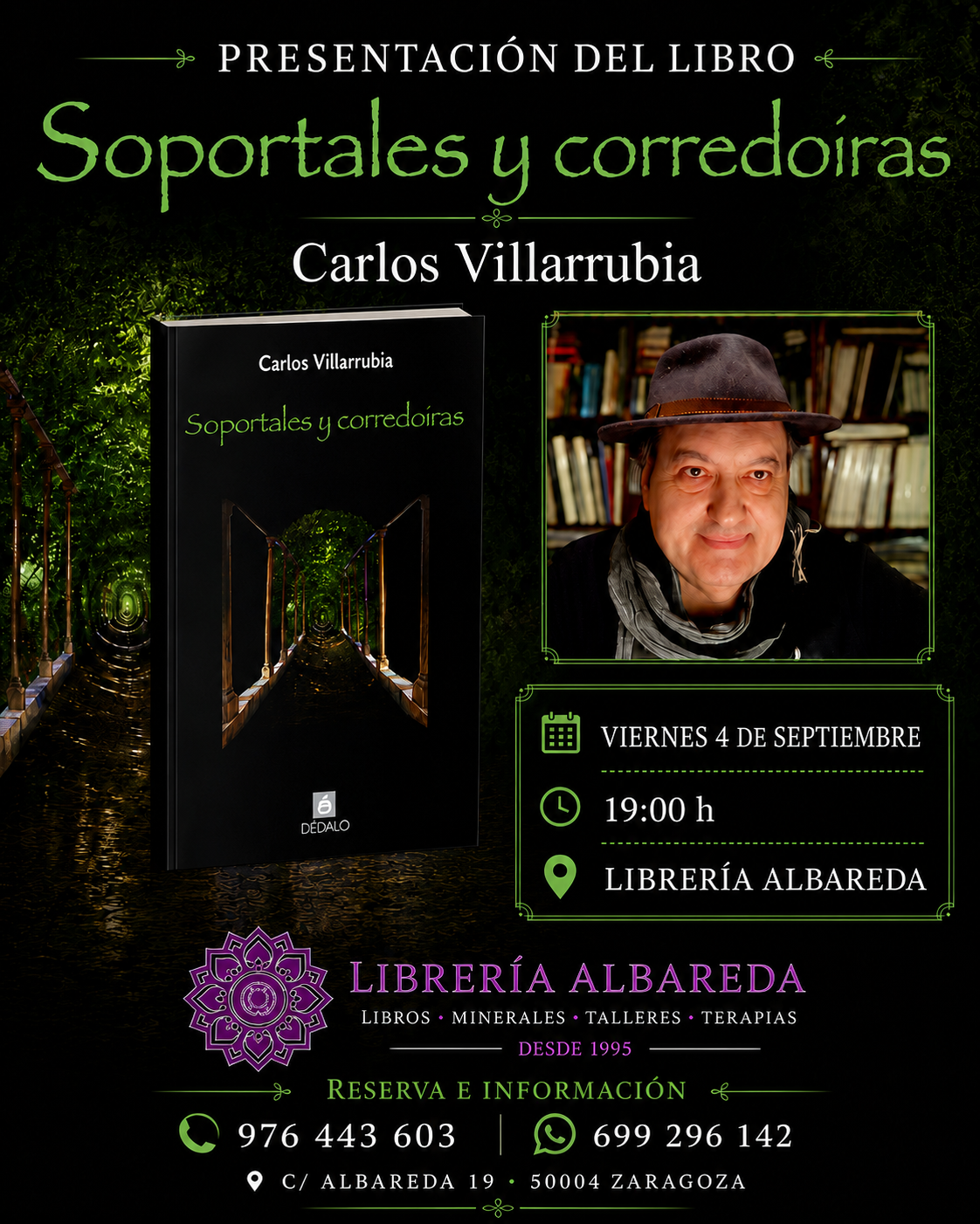 Cartel de PRESENTACIÓN DEL LIBRO «SOPORTALES Y CORREDOIRAS»